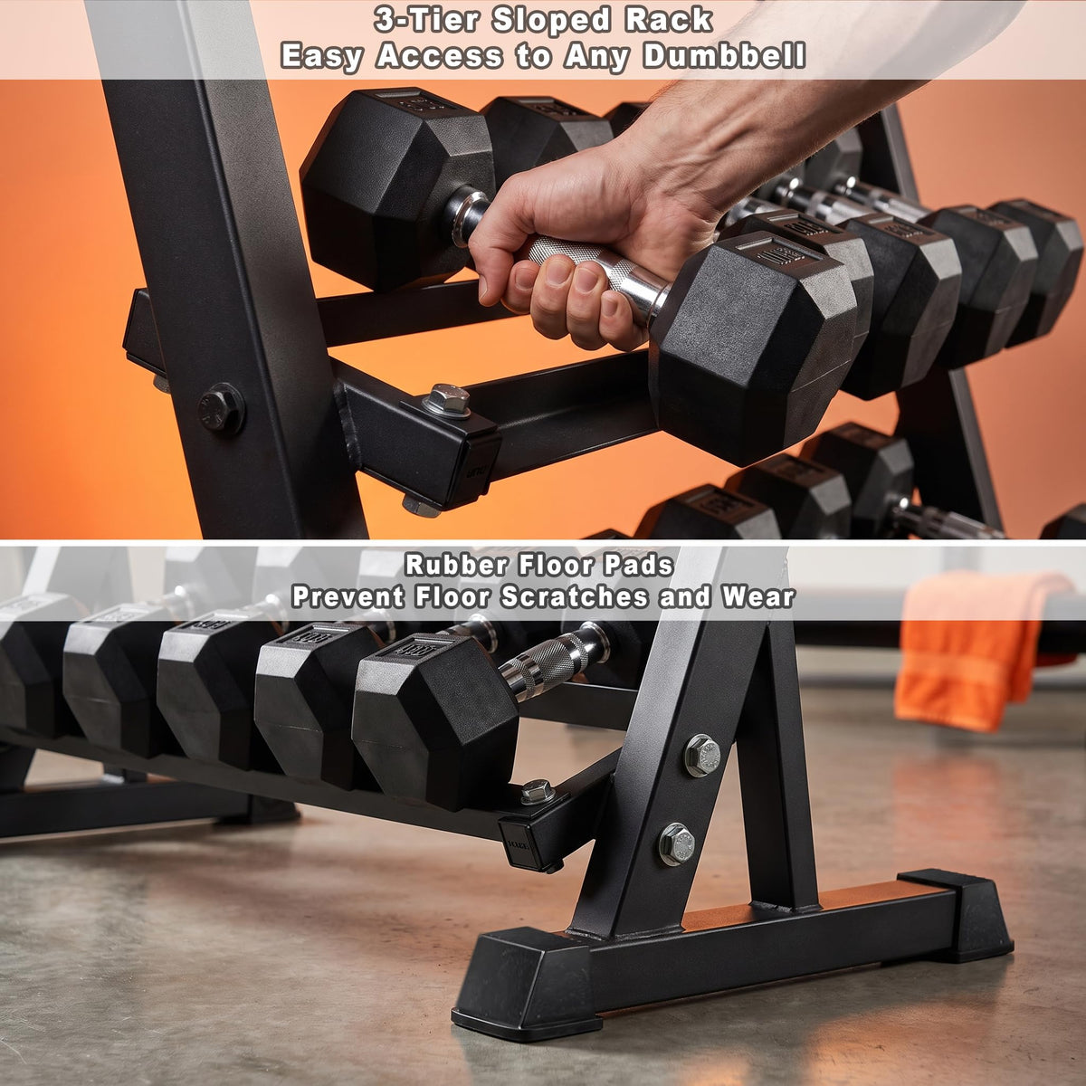 Dumbbell Set with Rack X847187