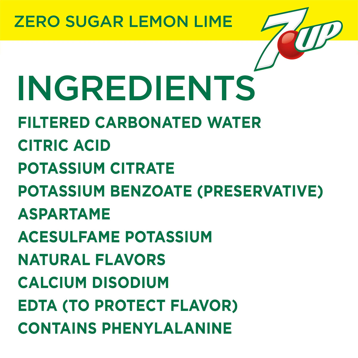 Zero Sugar 7-Up Soda, 12 Oz (Pack of 24) R442513