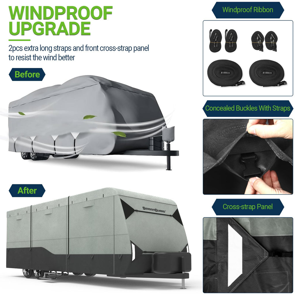 14-16 ft Waterproof Travel Trailer Cover N82381
