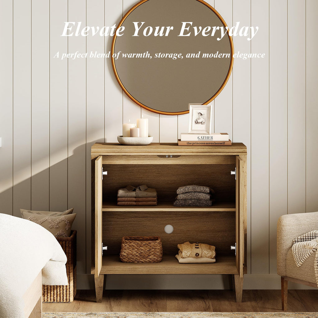 Wood TV Stand with Storage M139