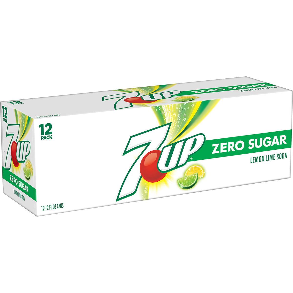 Zero Sugar 7-Up Soda, 12 Oz (Pack of 24) R442513
