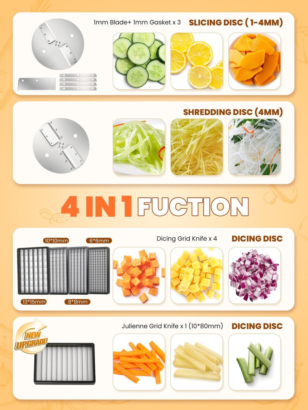 4 in 1 Electric Vegetable Processor H5802