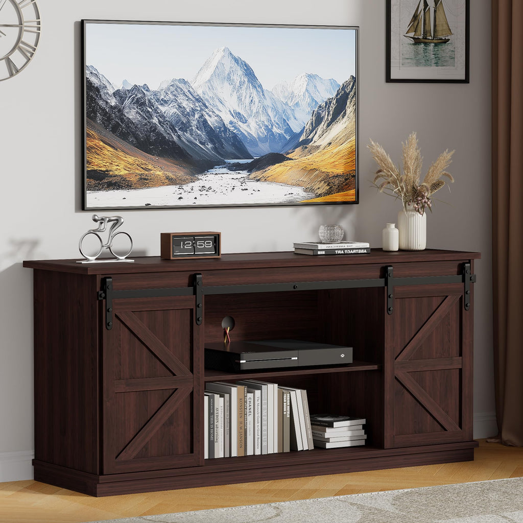 Rustic Oak 4 Drawer TV Stand N4158
