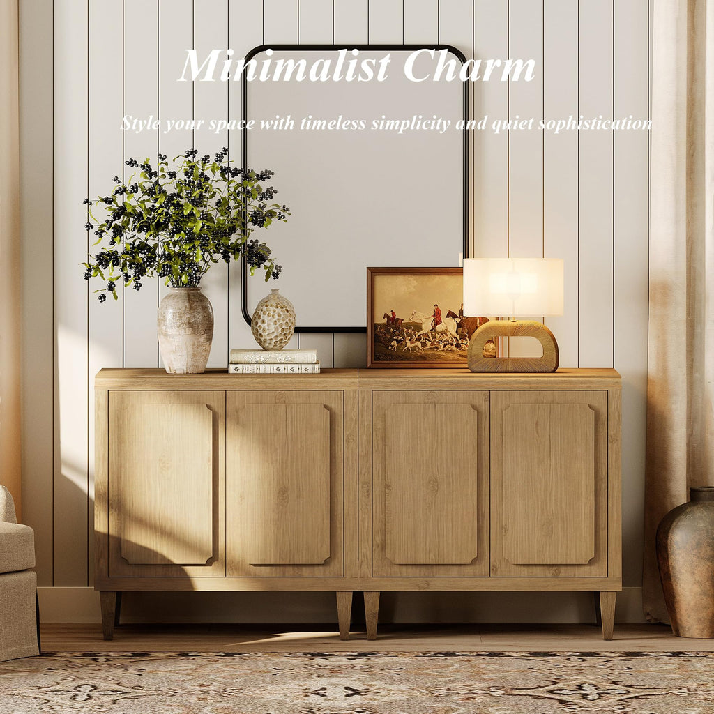Wood TV Stand with Storage M139