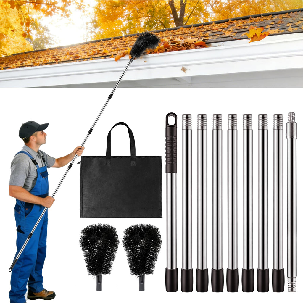 12.7FT Long Adjustable Gutter Cleaner & Brush T614913