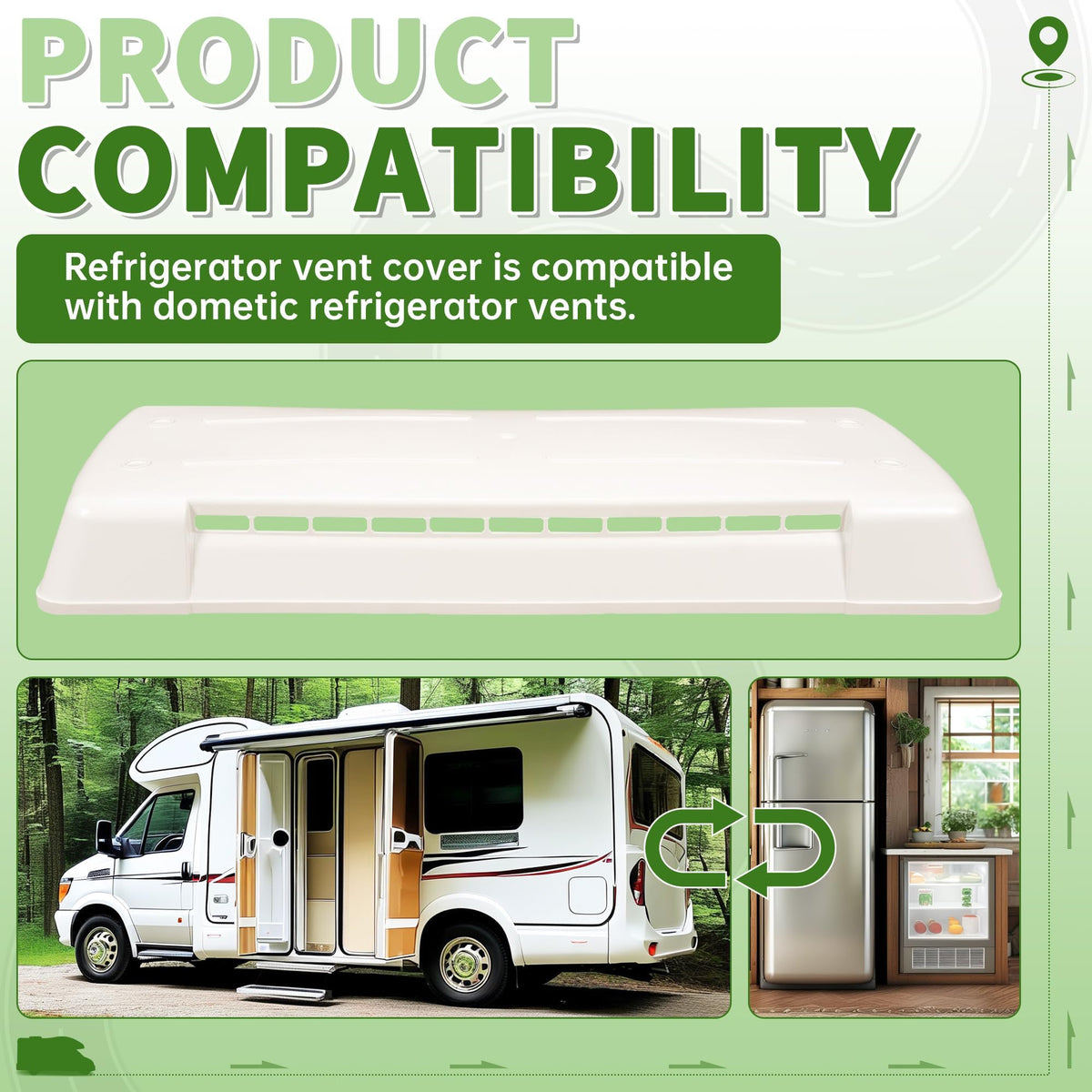 RV Refrigerator Vent Cover C959