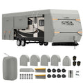 Waterproof Ripstop Travel Trailer RV Cover 24-27ft F9143