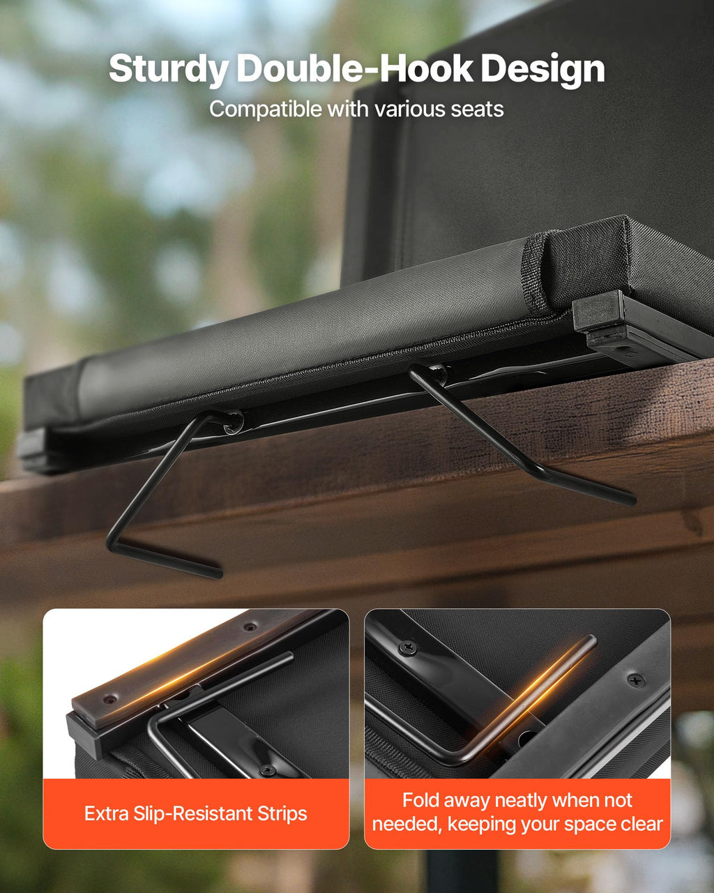 Folding Bleacher Seat with Back Support and Cushion P84219