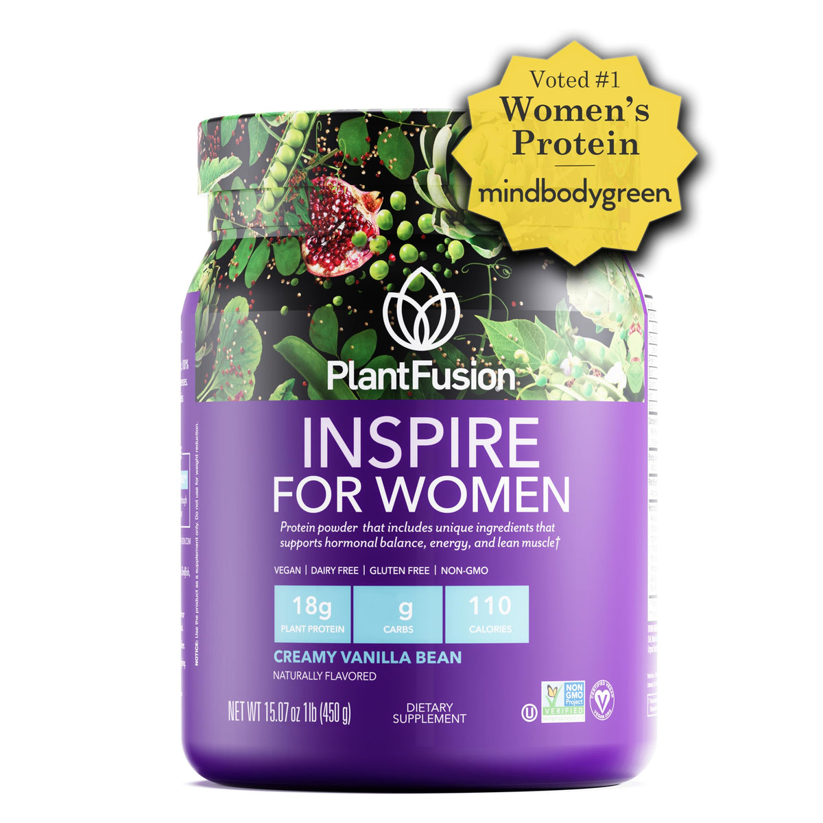 Plant Protein Powder Creamy Vanilla Bean 1 lb T988