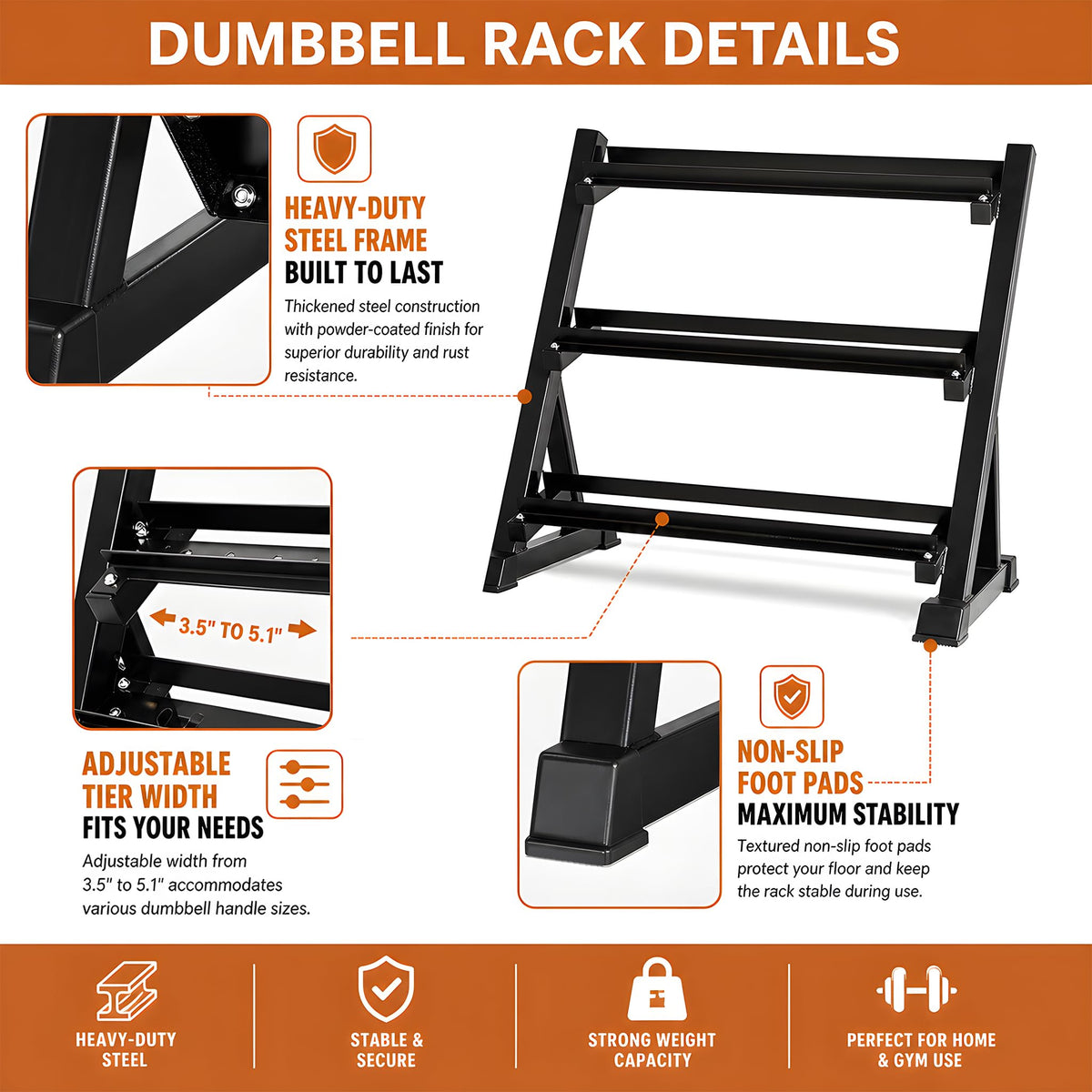 Dumbbell Set with Rack X847187