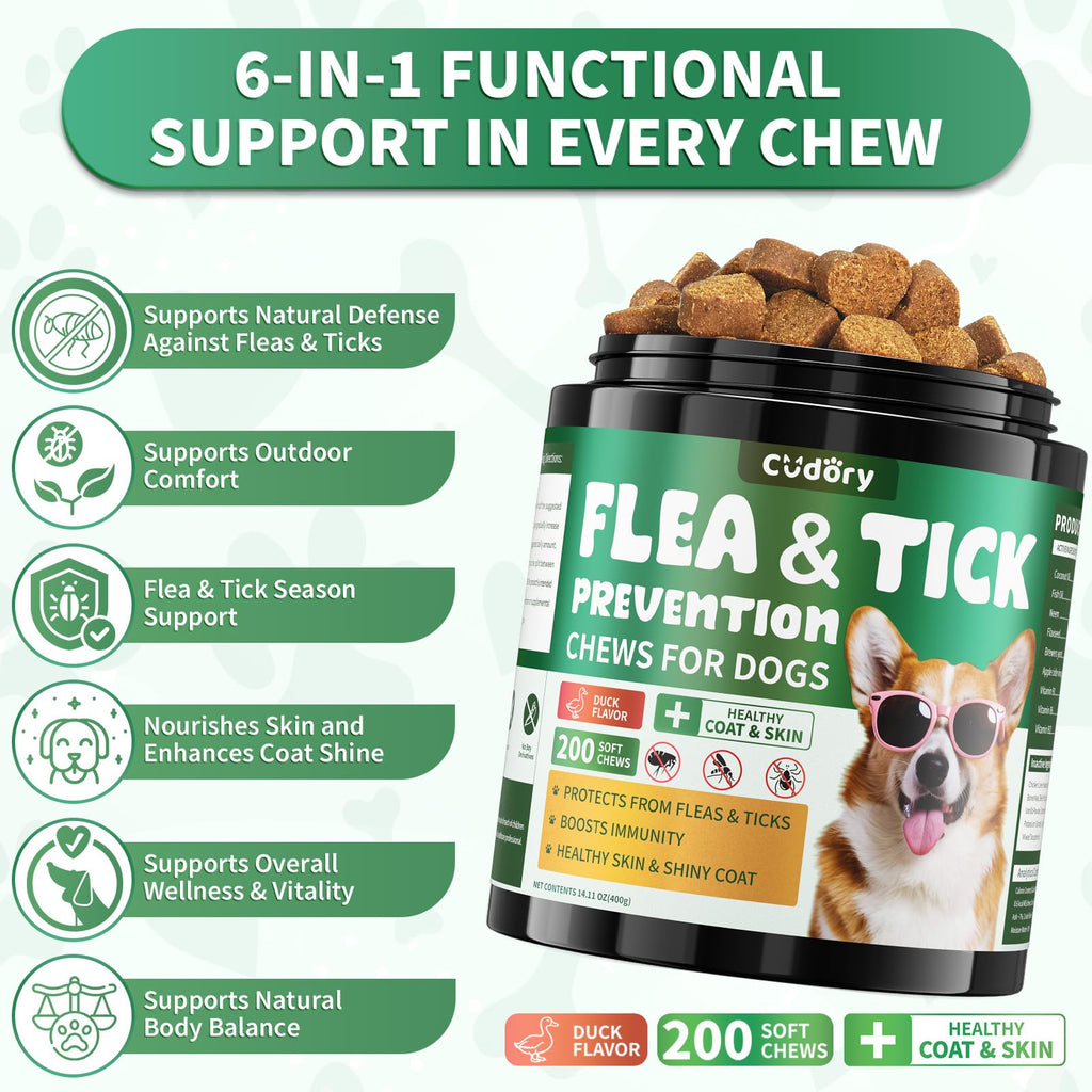 Flea and Tick Prevention for Dogs Chewables N194675