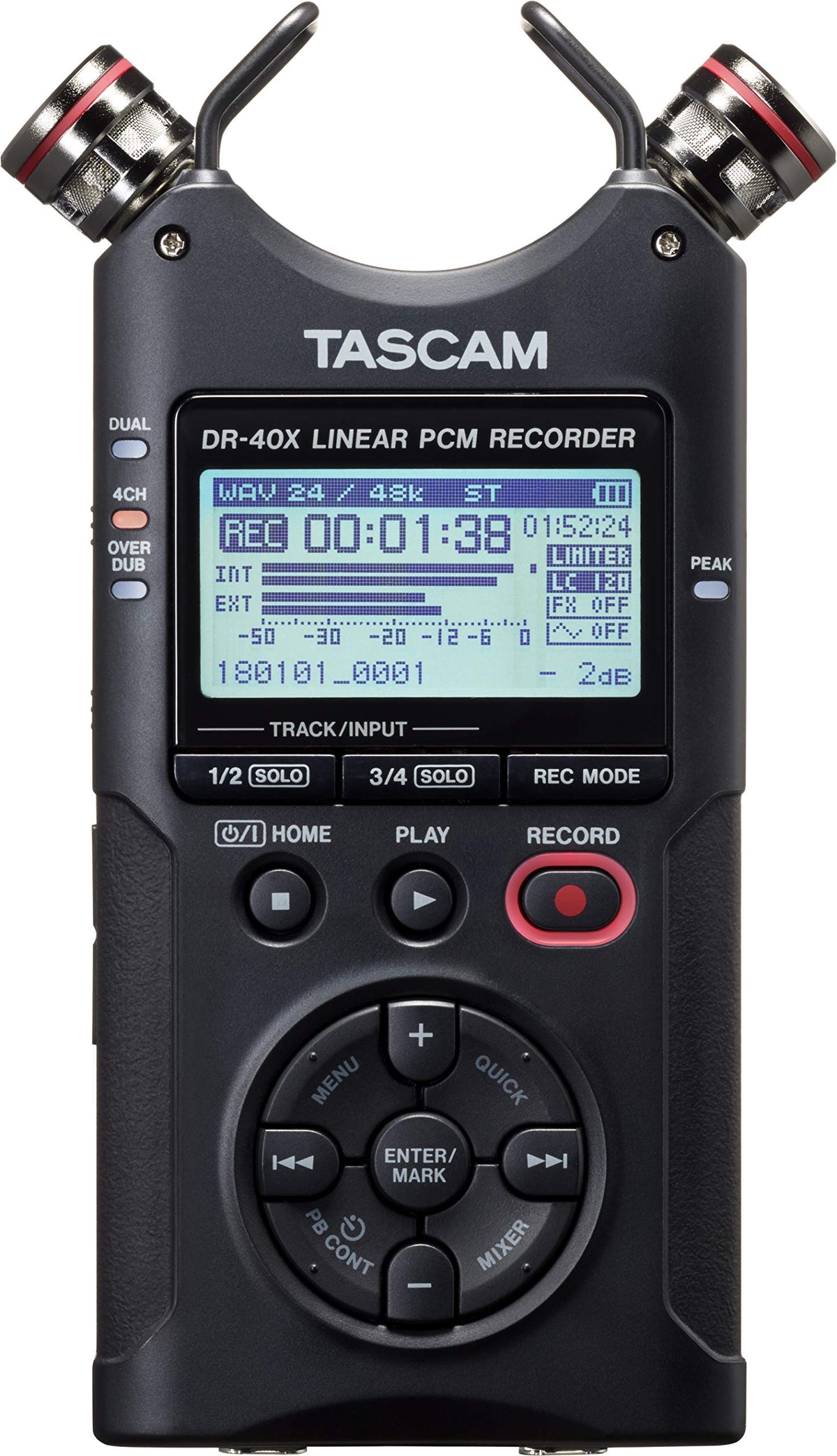 4-Track Portable Handheld Field Recorder with 2 XLR/TRS Inputs W4224