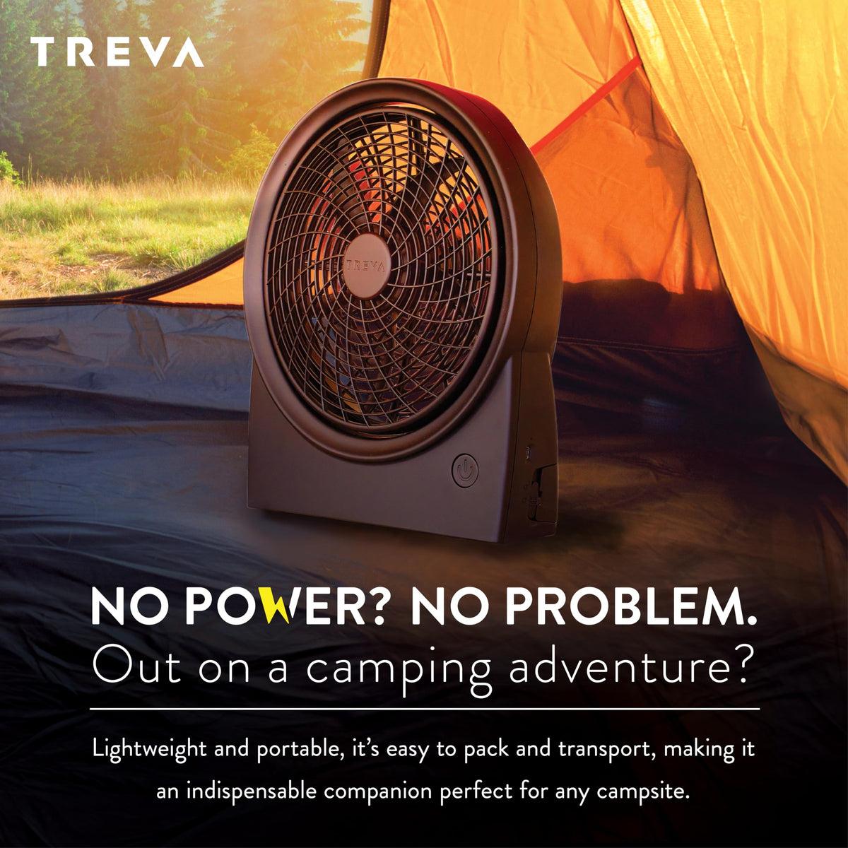 Rechargeable Battery Powered 3-Speed Personal Fan U594085