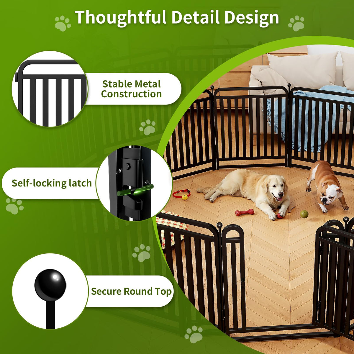 32" Heavy Duty 16 Panels Dog Playpen M884455