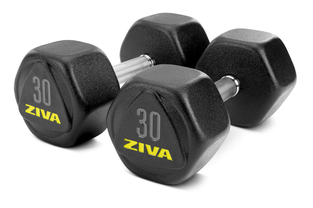 Hex Rubber Coated Dumbbells L115459