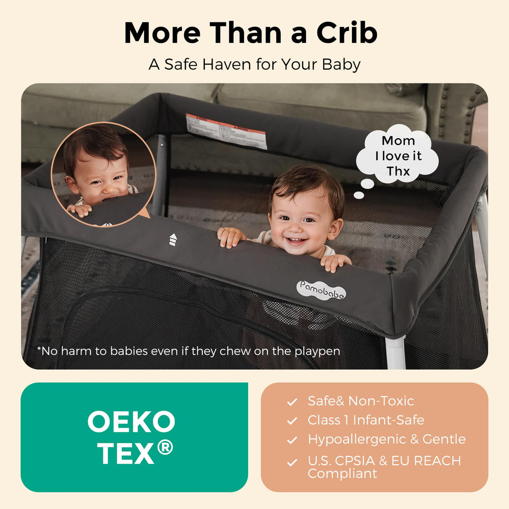 Foldable Portable Playpen with Mattress L71861