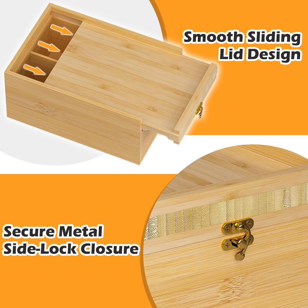 Bamboo Storage Box with Lid G7319