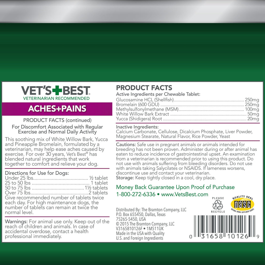 Dog Hip & Joint Support Tablets 150 Count Pack of 2 L7828