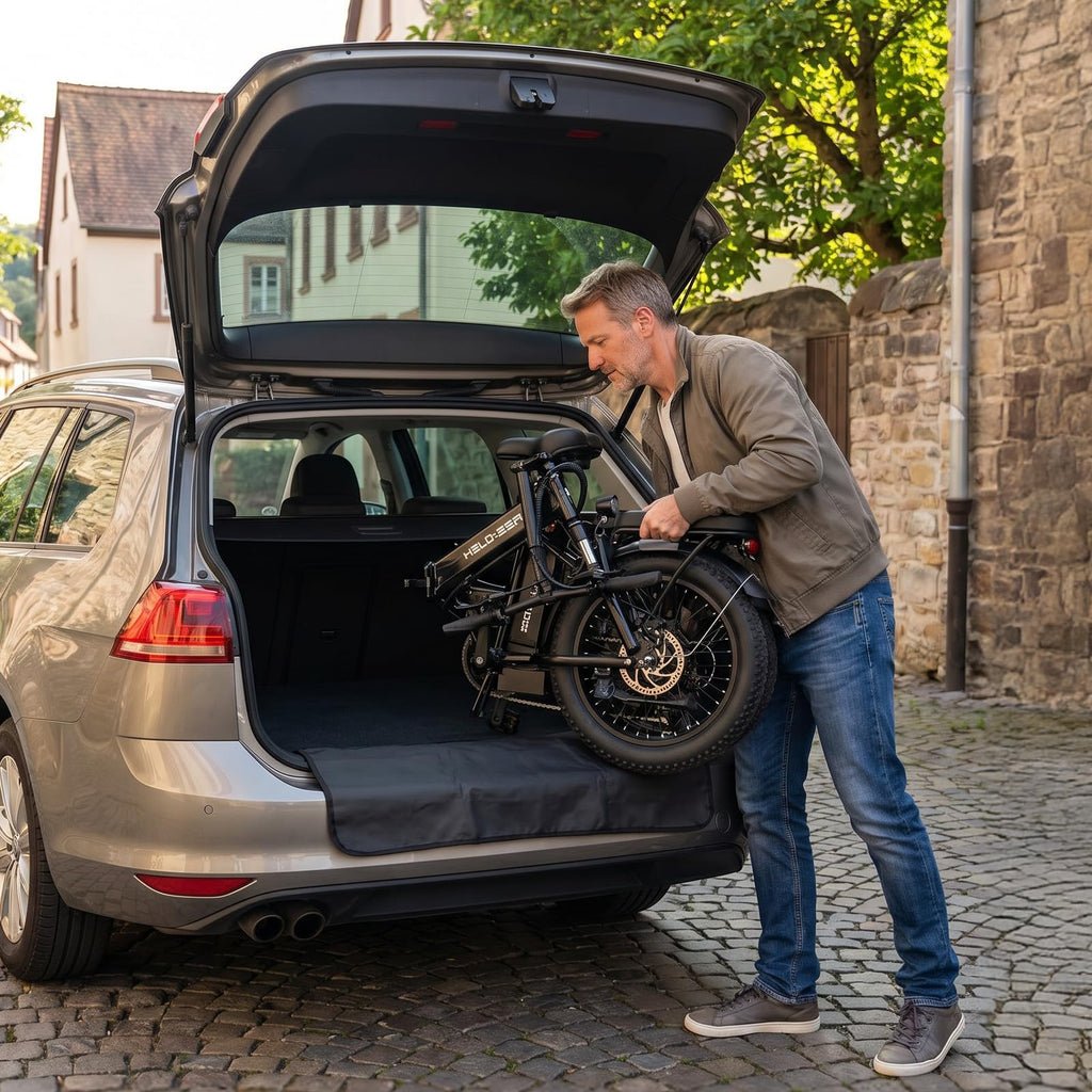 Folding Electric Bike with Rear Rack B164