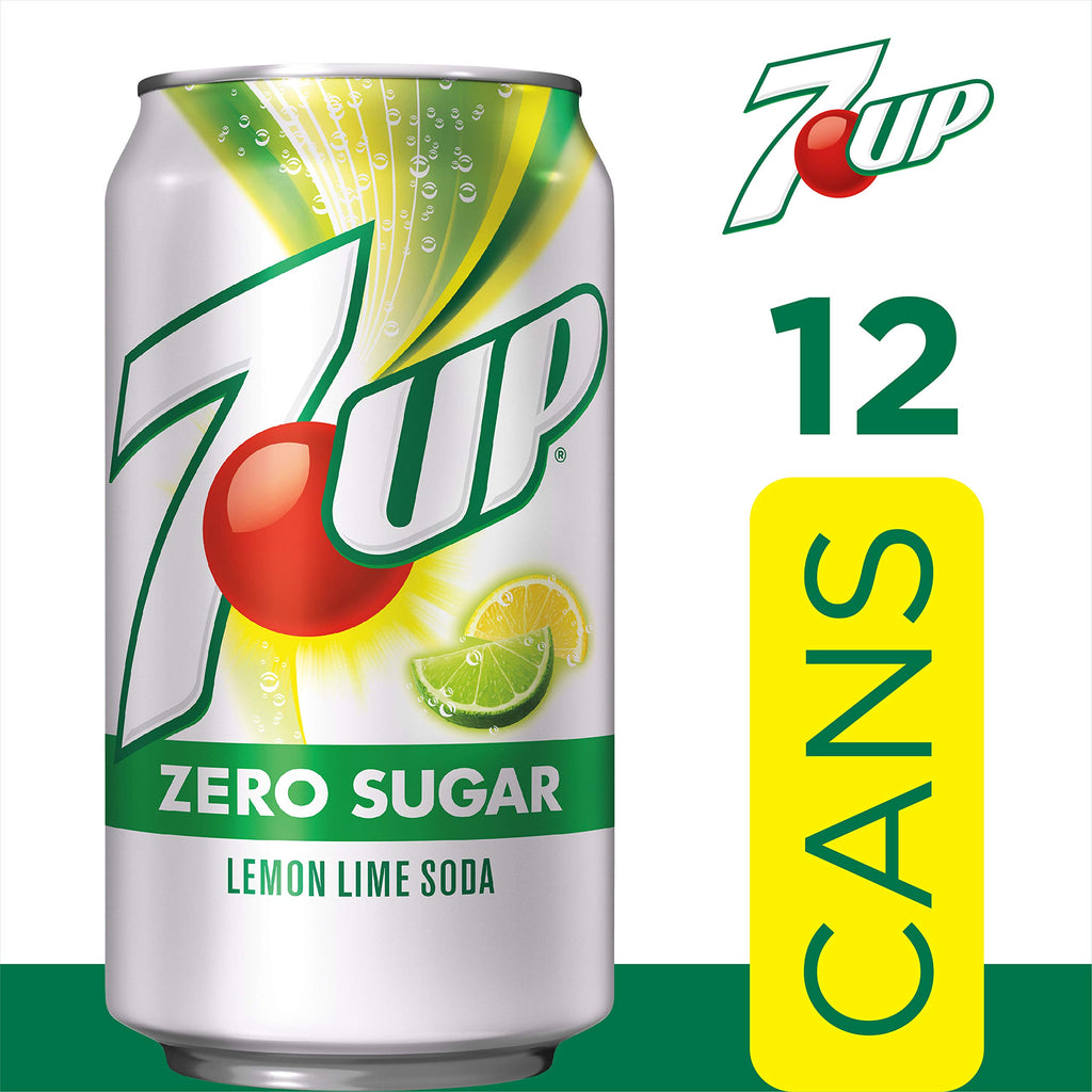 Zero Sugar 7-Up Soda, 12 Oz (Pack of 24) R442513
