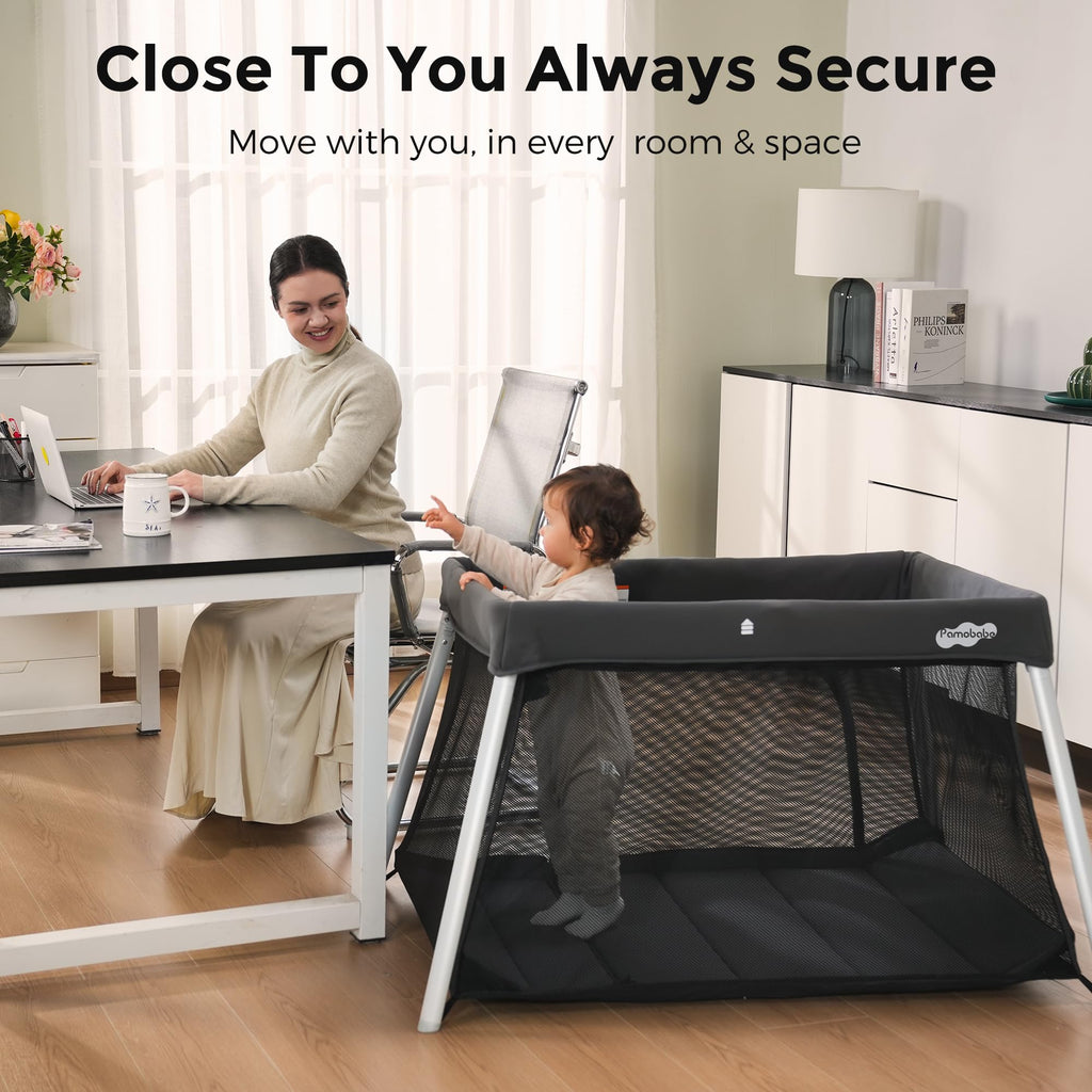 Foldable Portable Playpen with Mattress L71861
