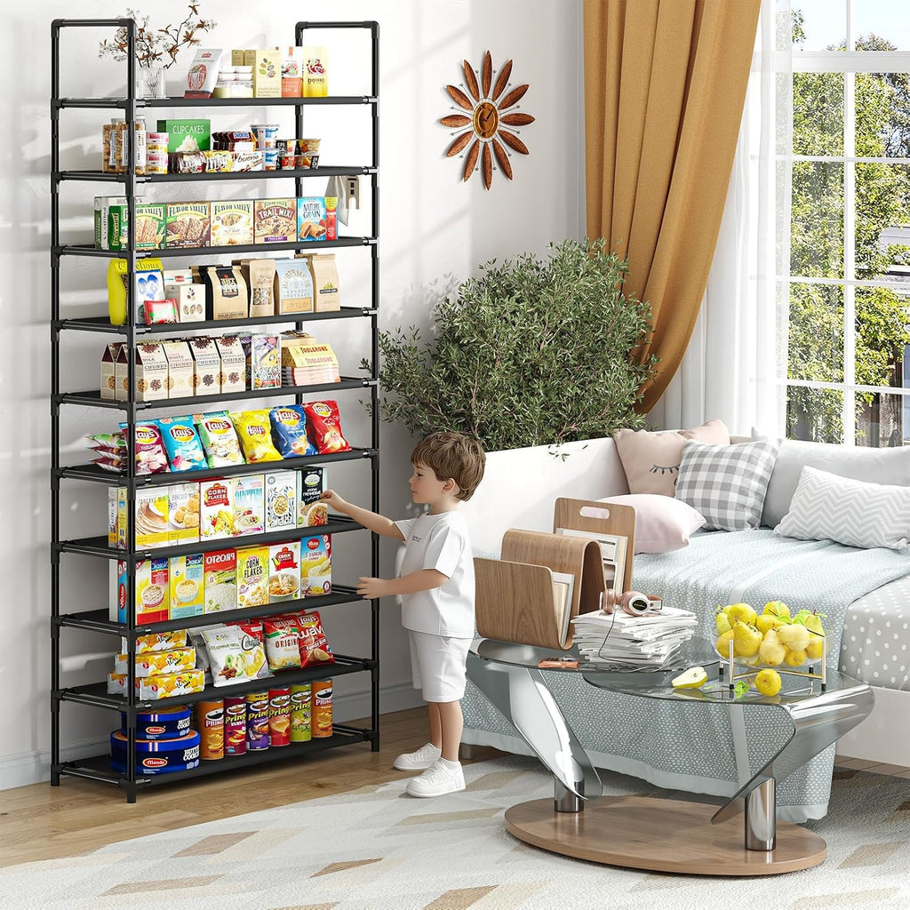 Black 10 Tier Shoe Rack G375089
