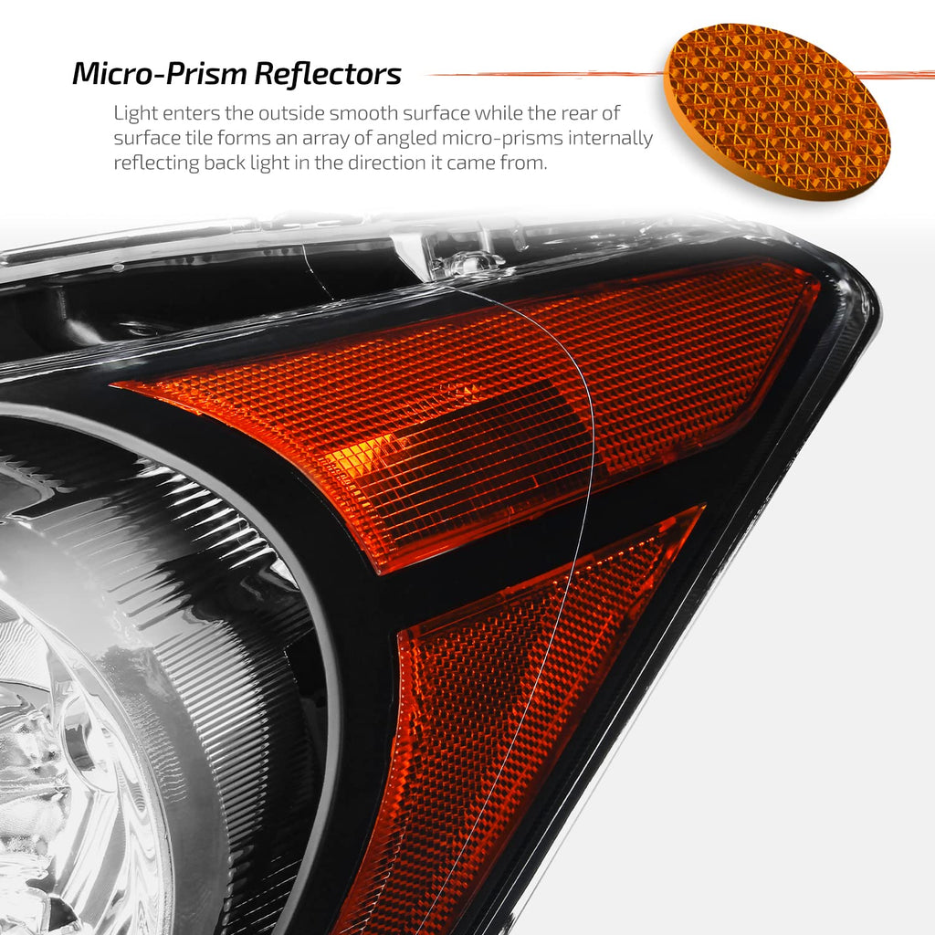 Black Headlights Assembly L214