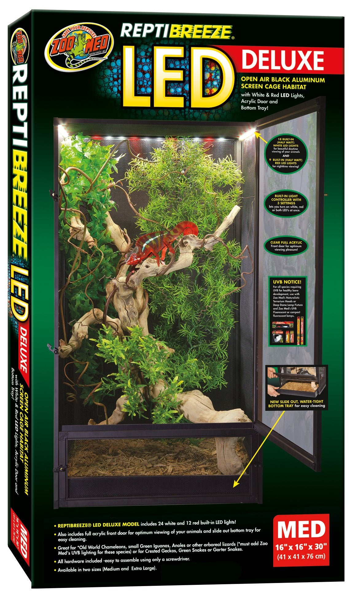 Medium Open Air Aluminum Screen Habitat C463