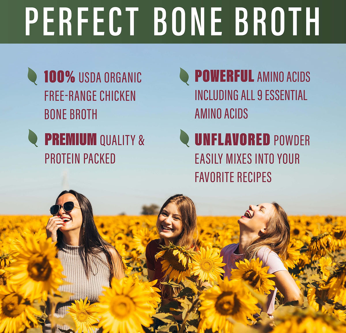 Organic Chicken Bone Broth Powder 330g 30 Servings T822