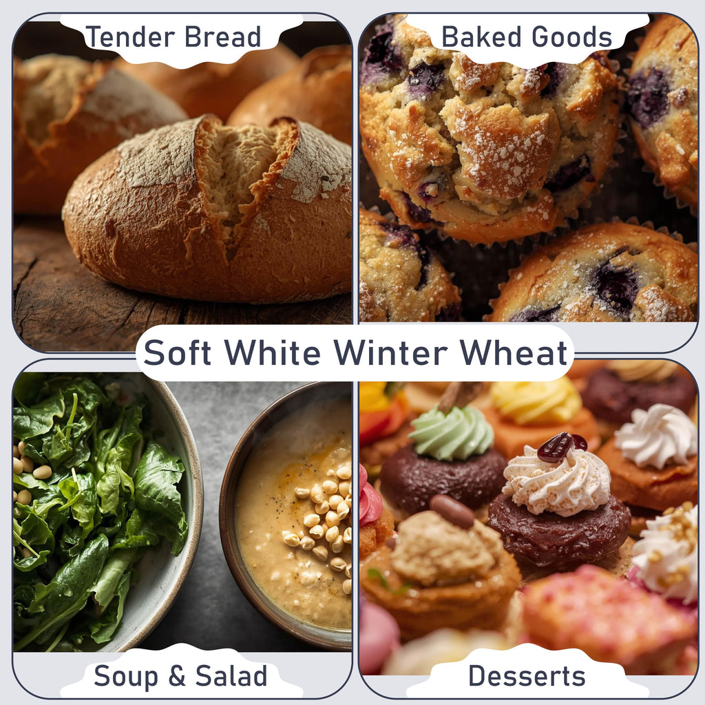 Organic Soft White Wheat Berries 25 lb Q677